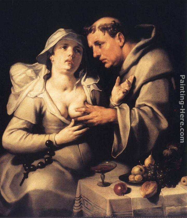 Cornelis Cornelisz Van Haarlem The Monk and the Nun